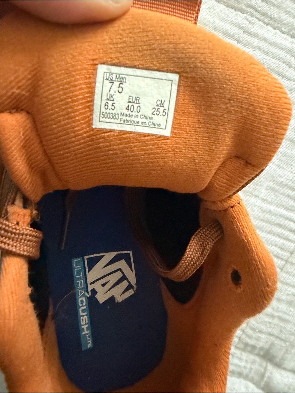 Vans UltraRange EXO SE Sneakers Cream/Orange Lightweight Comfort - Picture 11 of 15